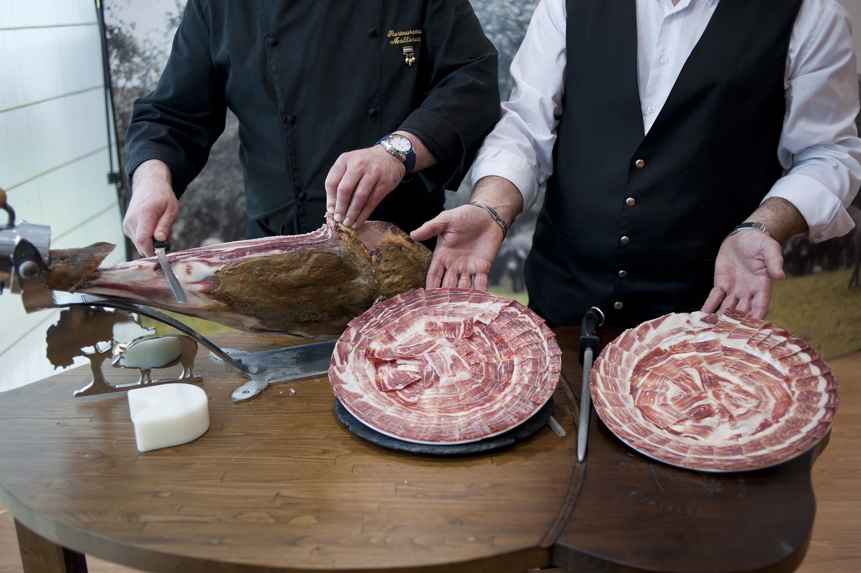 Platos de jamón 