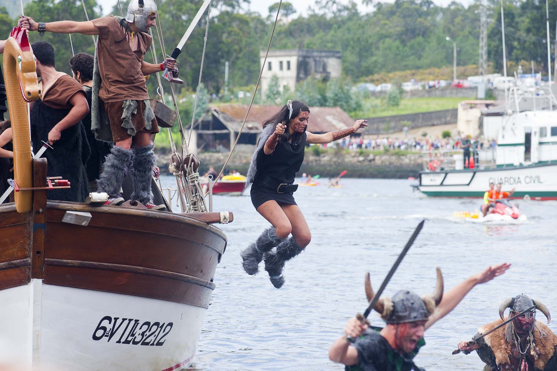 Vikingos en España: desembarco vikingo en Catoira, Galicia