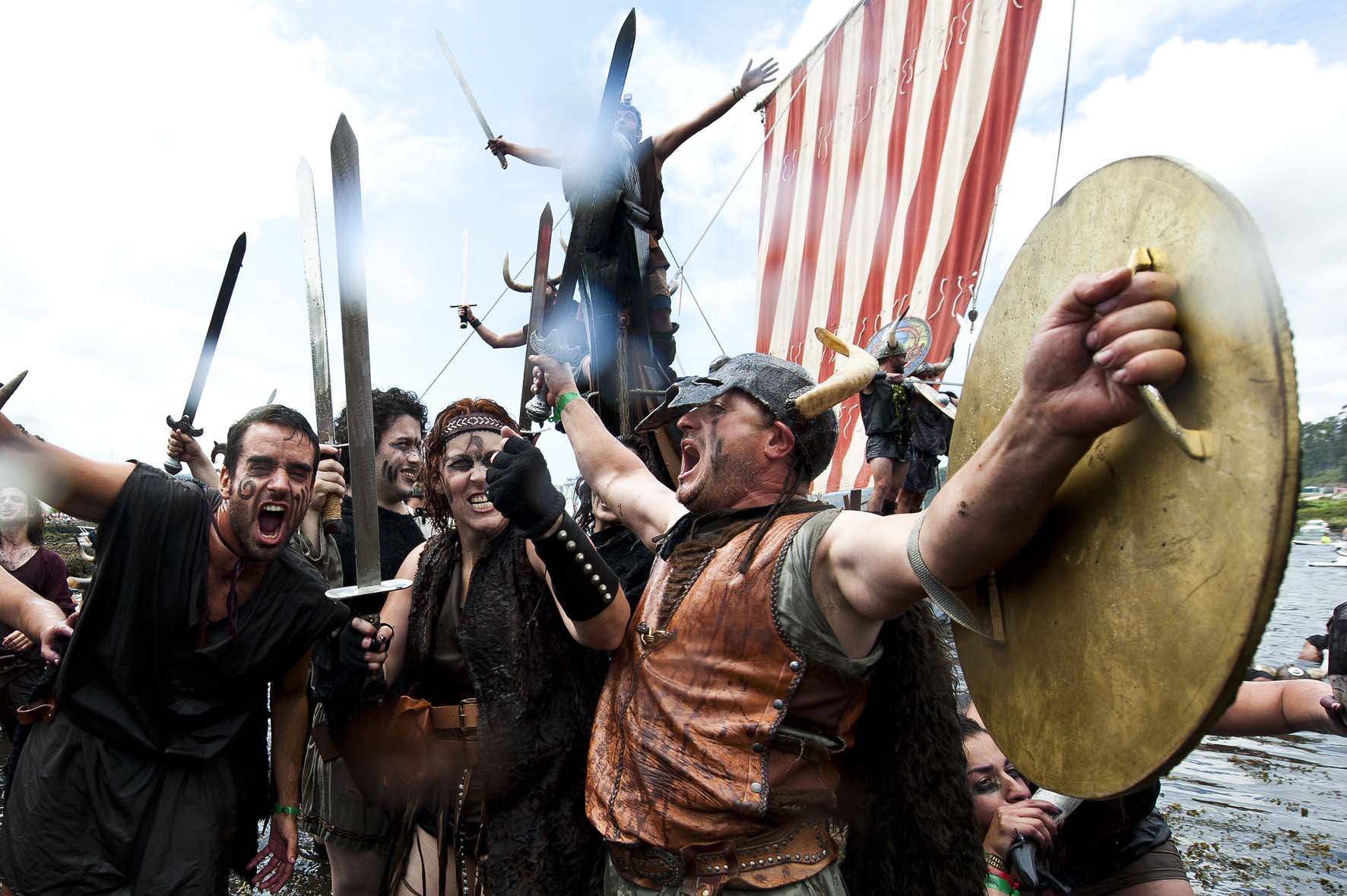 Vikingos en España, Desembarco vikingo en Catoira, Galicia
