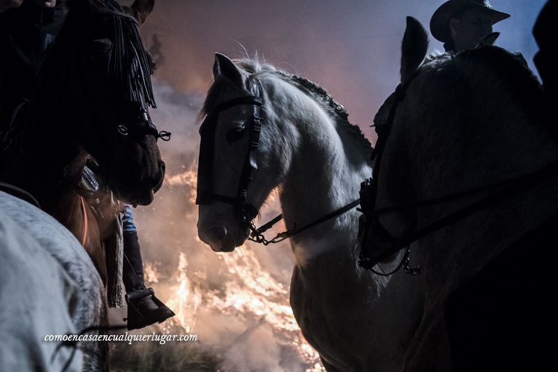 Caballo fuego luminarias