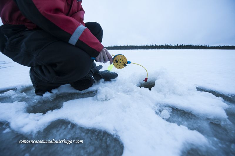 pesca en el hielo que hacer en rovaniemi