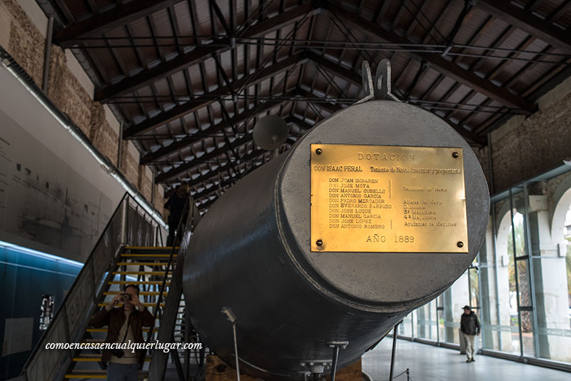 El submarino de Isaac Peral en Cartagena