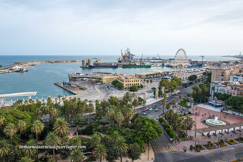 vistas aéreas malaga 