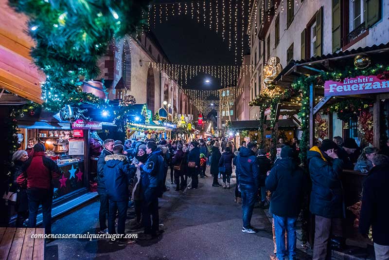 Mercadillo de navidad en Basilea