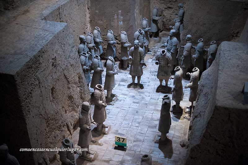 Los guerreros de terracota de Xian China