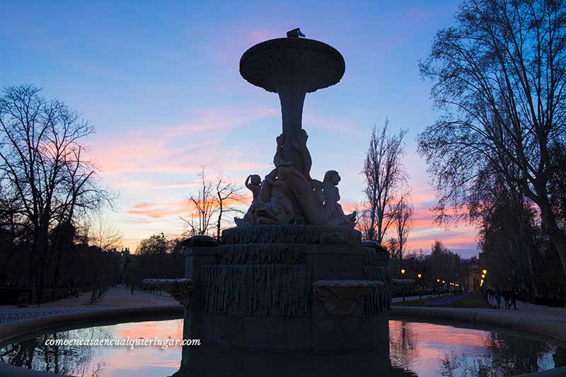 Fuente de los galápagos, El Retiro, Madrid