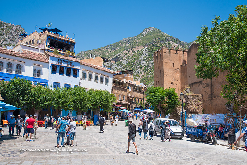 Kasba en plaza Uta el-Hamman